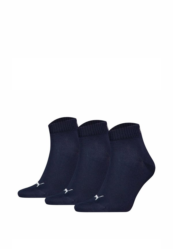 UNISEX QUARTER 3ER PACK - PLAIN LOGO - Socken - blau