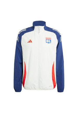 adidas Performance OLYMPIQUE LYONNAIS TIRO 24 PRESENTATION TRACK - Squadra - white tint   midnight indigo   bright red