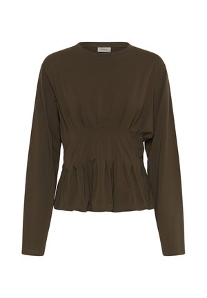 Gestuz, GZINEZ LS TEE - Μπλούζα με μακριά μανίκια - slate black