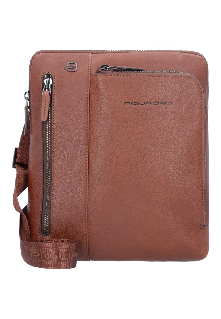 Piquadro SQUARE - Borsa a tracolla - cuoio tabacco
