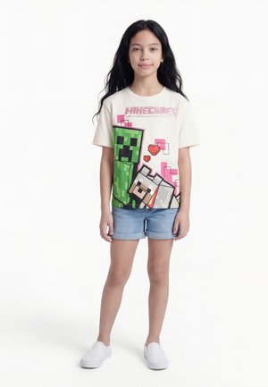 Name it NKFJYRA MINECRAFT BOX - Tricou cu imprimeu - cloud dancer