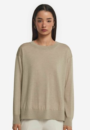 ULTRAFINE ROUND-NECK - Strickpullover - Natural