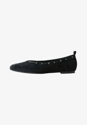 Next, REGULAR FIT - FOREVER COMFORT EYELET SQUARE TOE FLATS - Balerínky - black