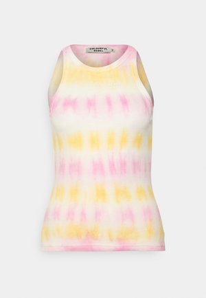 Colourful Rebel SACHI TIE DYE RIB TANKTOP - Top - bright orange