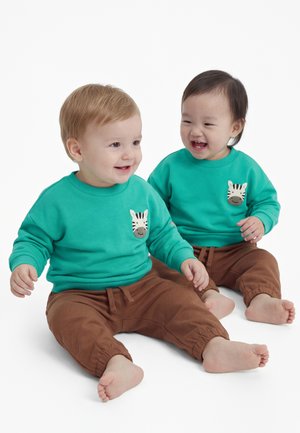 Friboo by Zalando, TODDLER UNISEX SET - SWEATSHIRT & JOGGERS - Trainingspak - green/brown