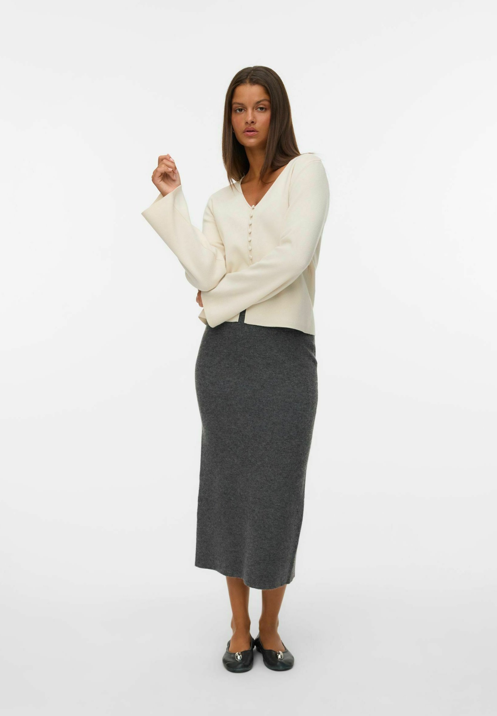 Rok Kokerrok Midi Dames Midi-kokerrok Met Halfhoge Taille Dames