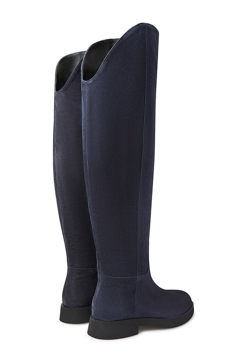 Stivali alti al ginocchio da donna con plateau Autunno Inverno