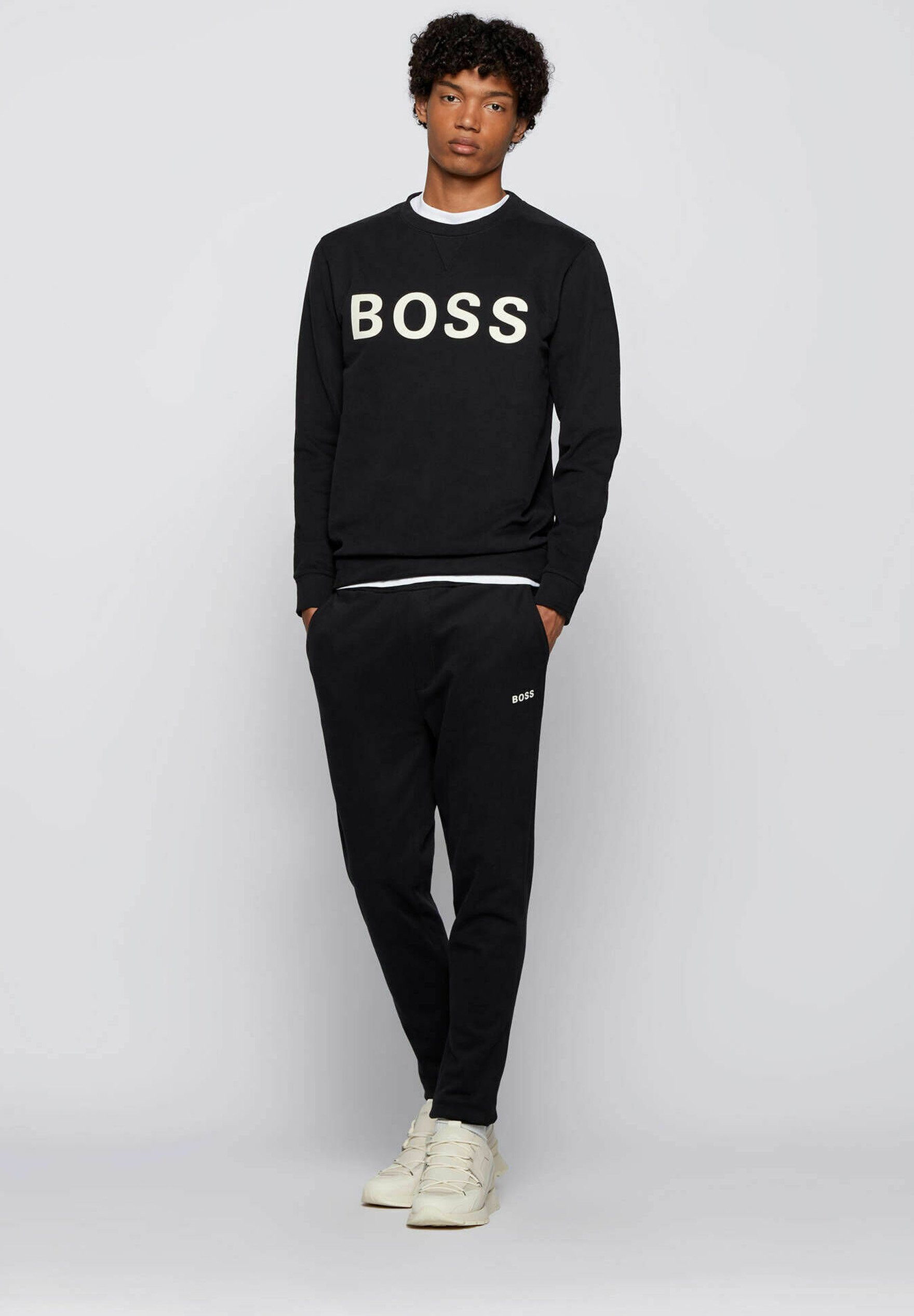 BOSS Sweatshirt - schwarz/schwarz