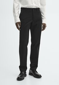 Massimo Dutti - SLIM FIT  - Trousers - black Thumbnail Image 1
