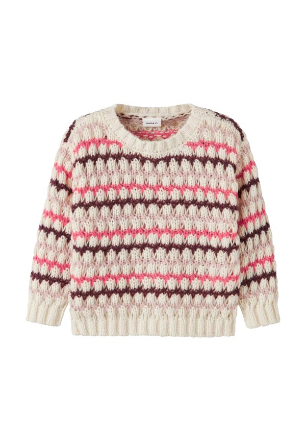 LANGARM - Strickpullover - cloud dancer