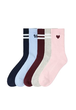 Lindex, LINDEX 5-PACK SOCKS LINDEX - Sukat - dark dusty red
