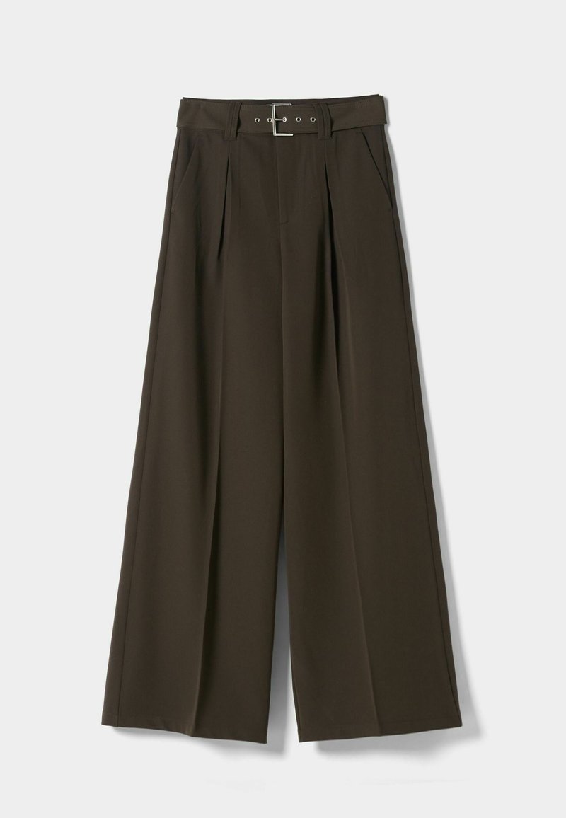 Bershka Broek donkerbruin