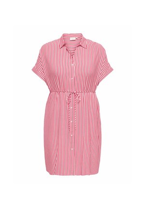 ONLY Carmakoma, DRESS CARPENNA MIDI DRESS - Skjortekjole - raspberry