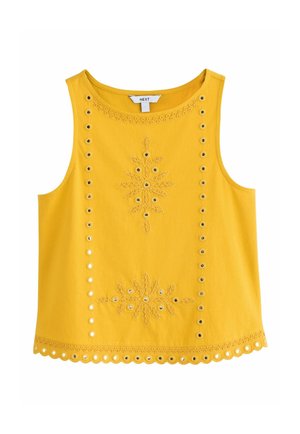 Next REGULAR FIT - MIRROR EMBELLISHED SLEEVELESS TOP  . - Top - yellow
