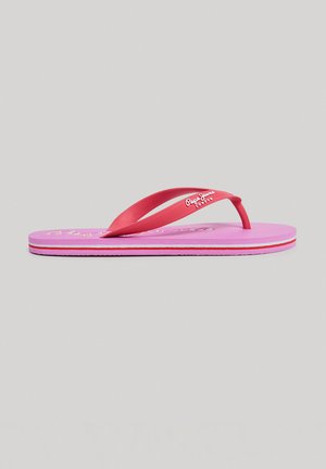 Pepe Jeans BAY BEACH BRAND - Žabky - washed red