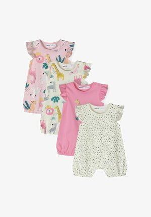 4 PACK FRILL SLEEVE - Kombinezonas - purple white mint