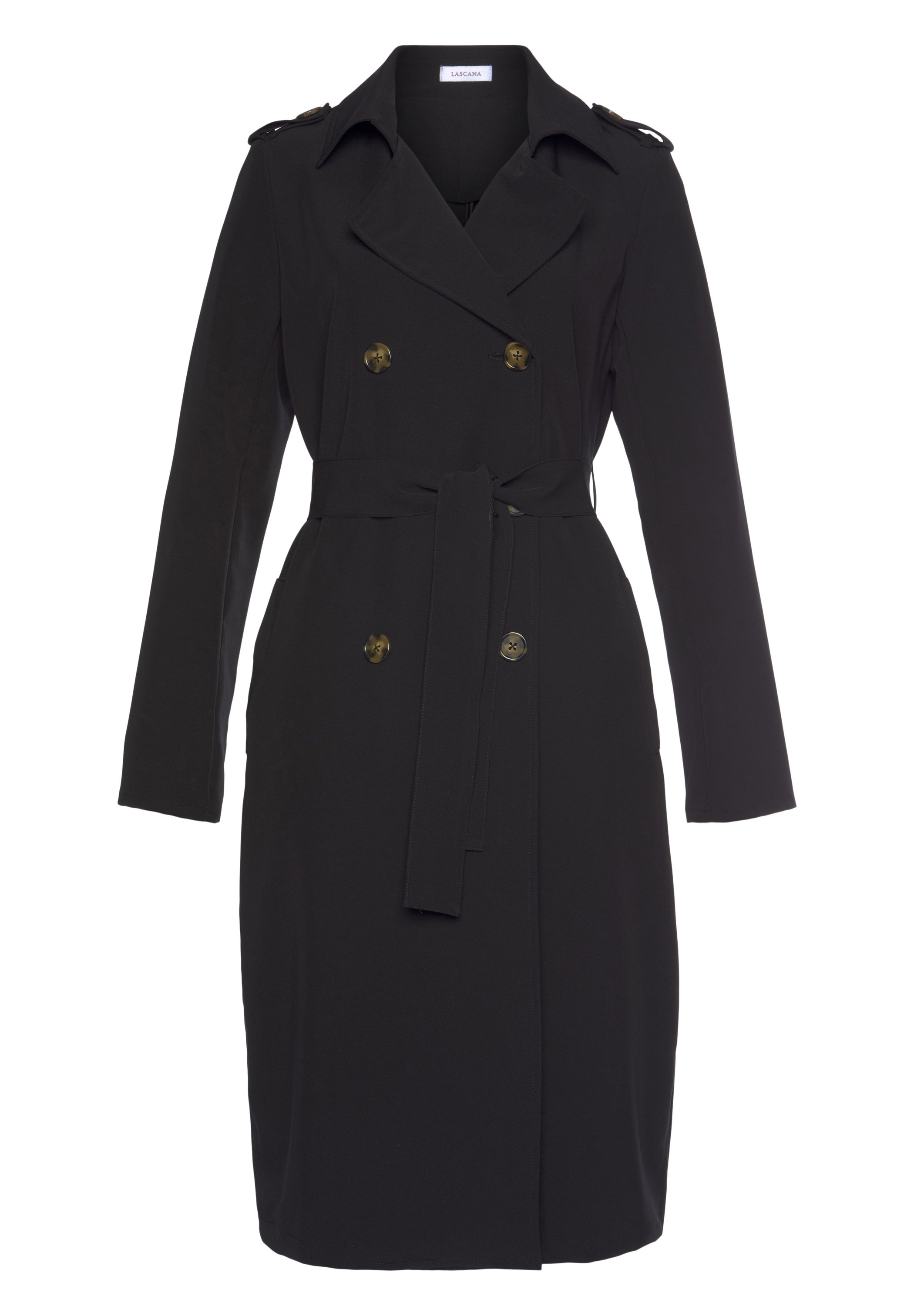 Black trench coat