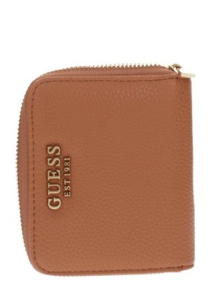 Guess SMALL ZIP AROUND - Portefeuille - brow