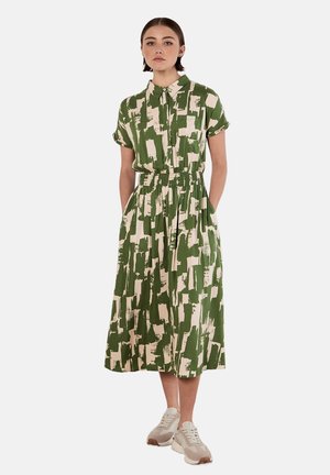 Apricot BRUSHSTROKE SQUARES UTILITY - Maxikleid - green