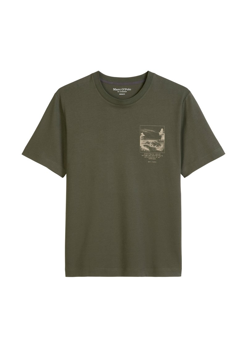 Marc O’Polo T-shirt print bruin
