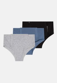 Selected, mottled light grey/dark blue/black
