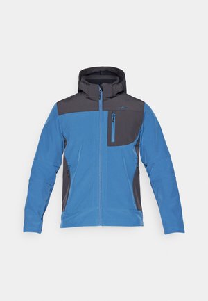 CMP MAN JACKET ZIP HOOD - Chaqueta softshell - bluestone/antracite