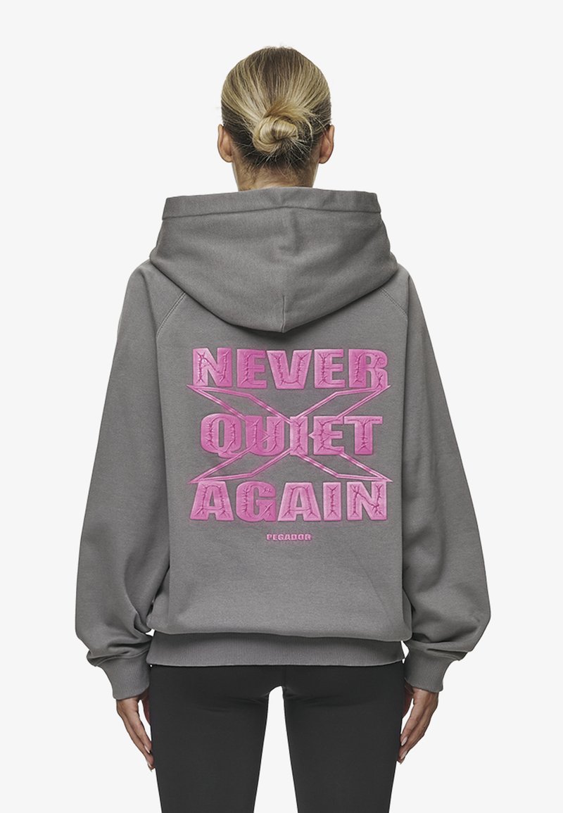 Pegador BELLY OVERSIZED HOODIE - Felpa - washed deep grey