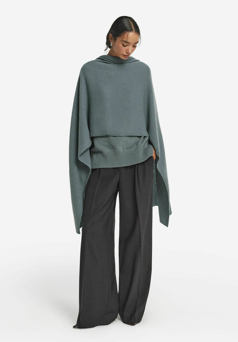 BRUNELLO CUCINELLI: Sciarpa in cashmere a coste - Grigio Topo | Sciarpa