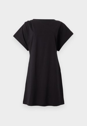 Selected, SLFCALLI SHORT DRESS - Φόρεμα από ζέρσεϊ - black