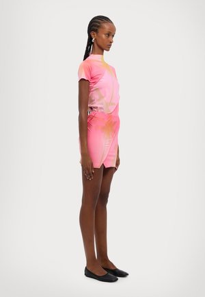 BIAS MINI SKIRT - Minijupe - malibu pink