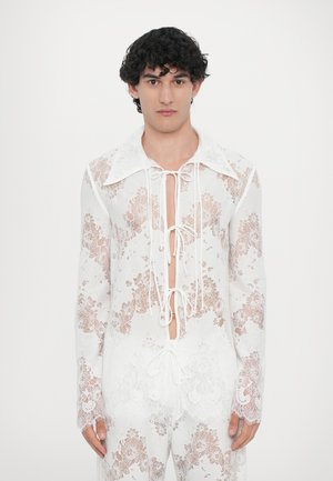 JONATHAN ZIG ZAG SHIRT UNISEX - Skjortebluser - white
