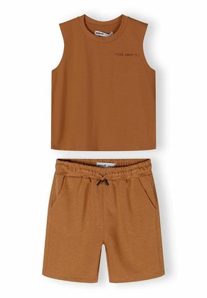 2 PCS SUMMER SET - Träningsbyxor - tan