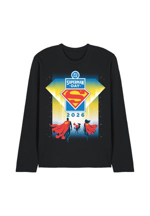 DC COMICS - SUPERMAN, SUPERMAN DAY 2026 KEY ART - Long sleeved top - black