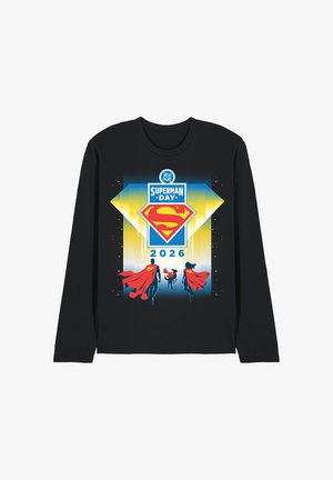 DC COMICS - SUPERMAN, SUPERMAN DAY 2026 KEY ART - Long sleeved top - black