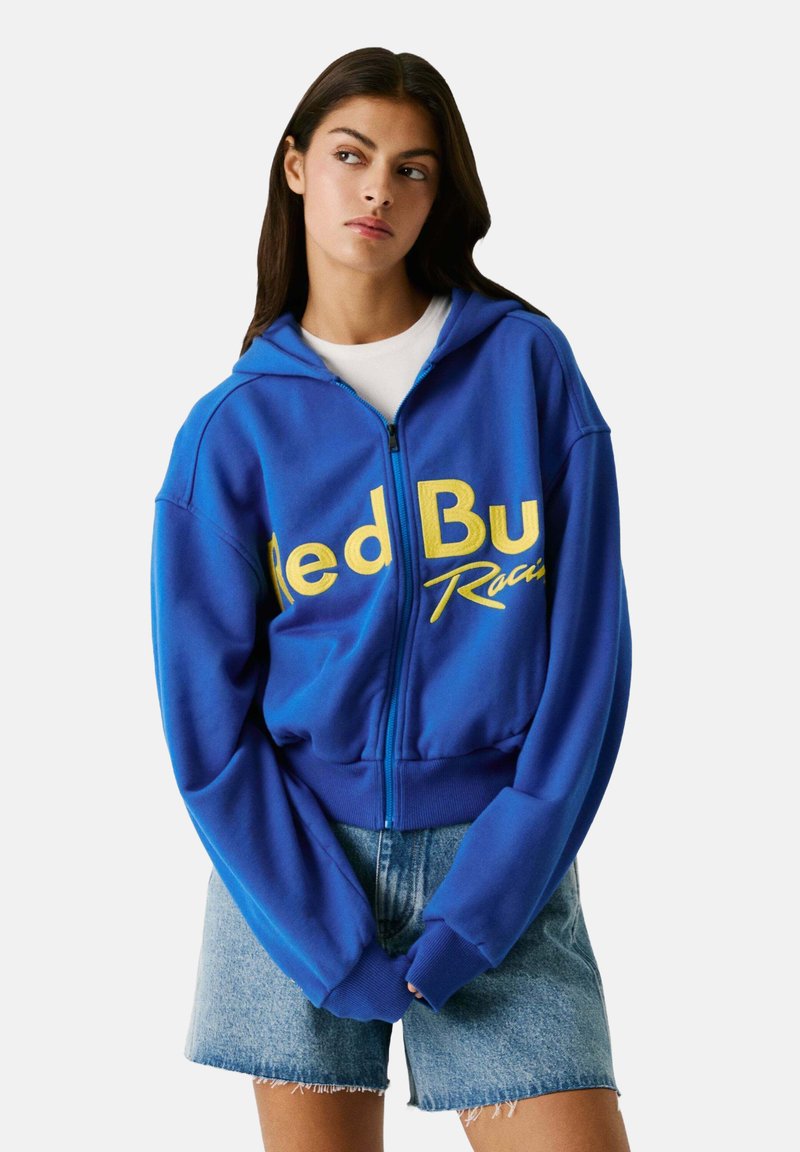 Red Bull Racing x Pepe Jeans Majica s kapuljačom i patentnim zatvaračem - electric blue