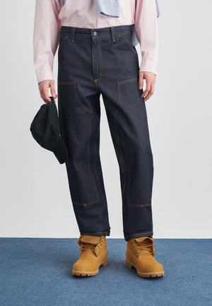 DOUBLE KNEE PANT SMITH - Tiesaus kirpimo džinsai - blue  rigid