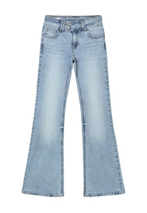 Stradivarius, EMBROIDERED BELL BOTTOM JEANS WITH POCKETS - Jean bootcut - used denim