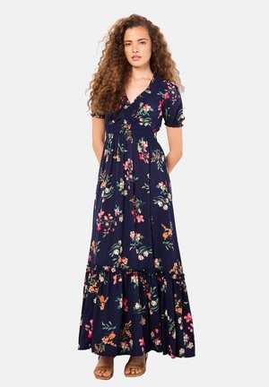 Apricot FLORAL TIERED SMOCK - Maxikleid - navy