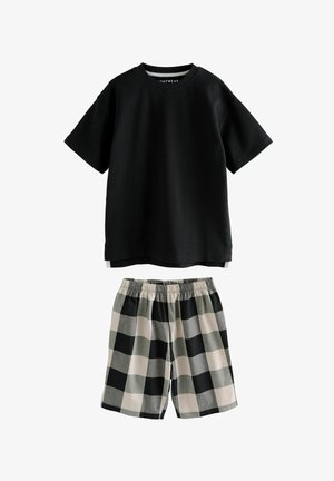 Next, CHECK 2 PACK SET - Set lenjerie de noapte - black grey