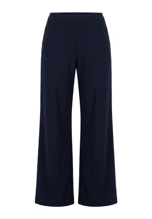 Ulla Popken, HOSE, WEITES, GERADES BEIN, KOMFORTBUND, STRETCH - Housut - dark marine