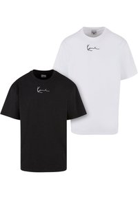 Karl Kani - SMALL SIGNATURE ESSENTIAL TEE 2 PACK - T-shirt basic - black white Miniatuurafbeelding 1