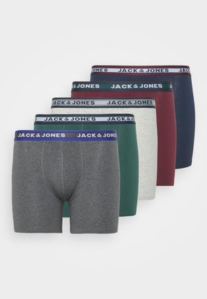 JACOLIVER PLUS TRUNKS 5 PAC - Boxer brief - dark grey melange