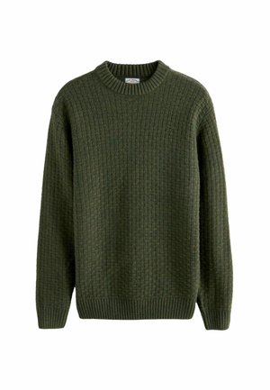 TEXTURED-REGULAR FIT - Svetrík - green