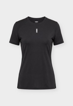 HOKA, EVERYRUN SHORT SLEEVE - Αθλητικό μπλουζάκι - black