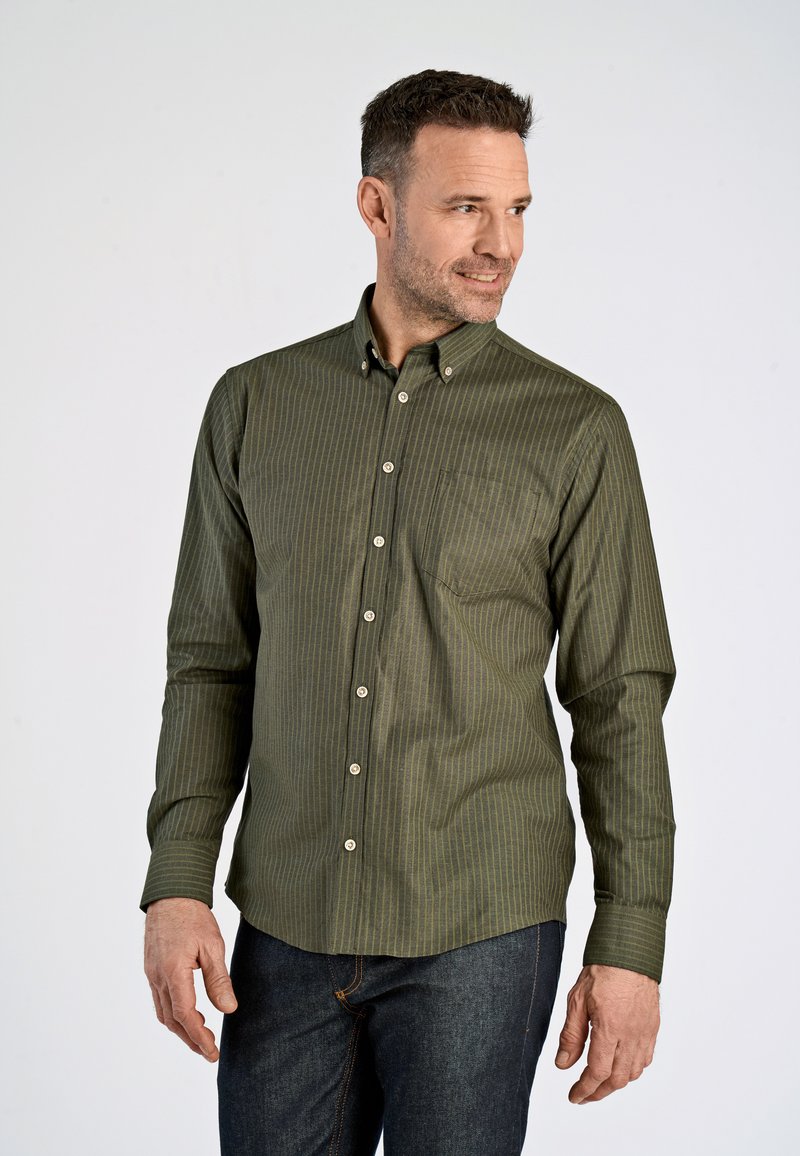 Jack's Sportswear STRIPED - Overhemd - army