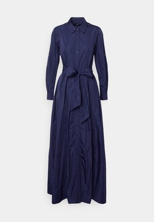 LONG-SLEEVE TAFFETA GOWN - Robe longue - french navy