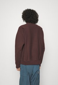 Carhartt WIP HALF ZIP AMERICAN SCRIPT - Sweatshirt - tobacco