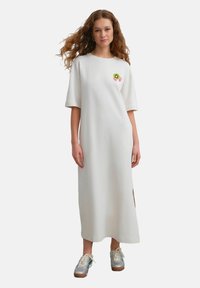 Next TALL FIT - SHORT SLEEVE CREW NECK BACK GRAPHIC MIDI  - Dzsörzéruha - off white cream fruit graphic