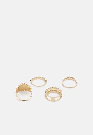 ALBANNA 4 PACK - Ring - gold-coloured/clear