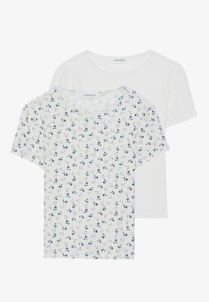 Even&Odd by Zalando 2 PACK - Marškinėliai su spaudiniu - egret